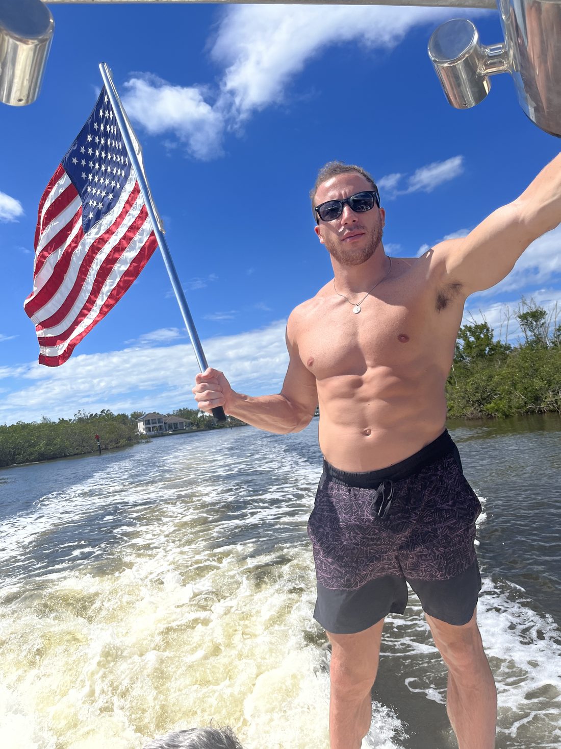 Chris Ochs on the water in Jacksonville, Florida.